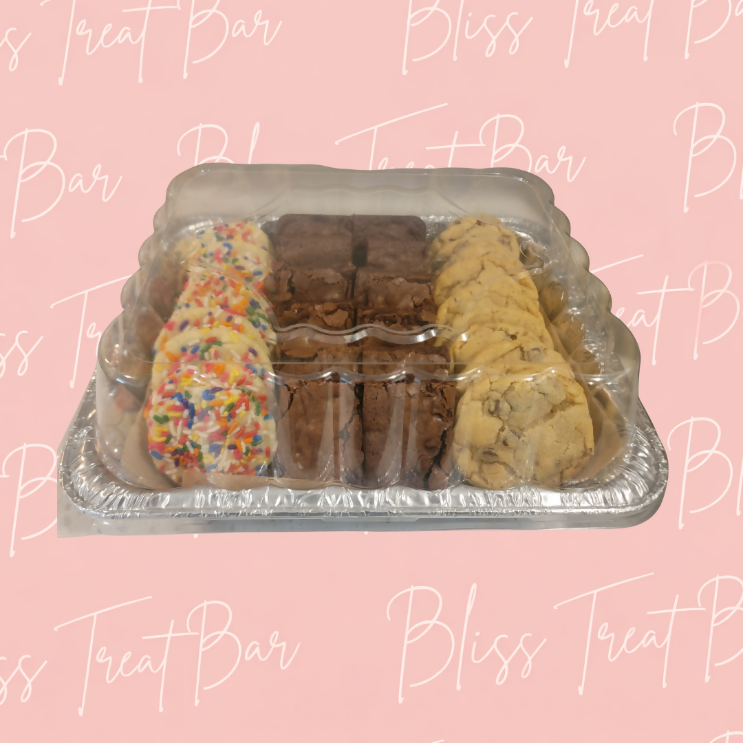 Bliss Market Sampler Dessert Tray – 18 Full-Size Treats