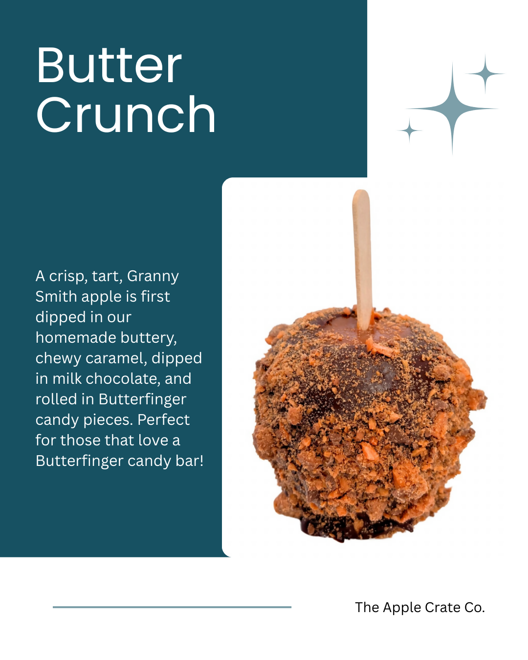 Apple Crate's Butter Crunch Caramel Apple