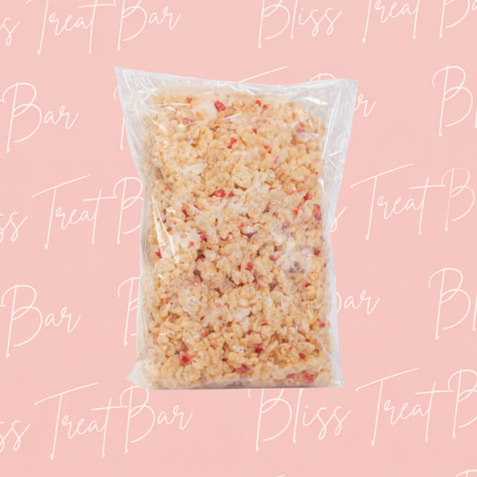 Bliss Treat's Rice Krispies Treat - Strawberry & White Chocolate